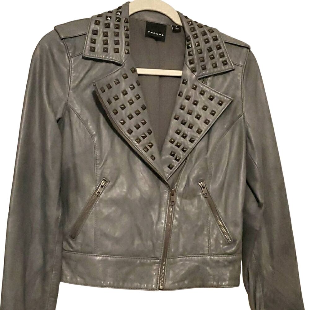 Trouve Size Small Women's Leather Moto Jacket